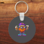 67 Basketball Drip Six Seven Funny Meme Gen Alpha  キーホルダー (正面)