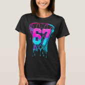 67 Basketball Drip Six Seven Funny Tシャツ (正面)