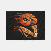 67 Basketball Ice Cream Drip Six Seven  フリースブランケット (正面(横))