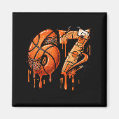 67 Basketball Ice Cream Drip Six Seven マグネット (正面)