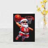 67 Basketball Santa Six Seven Meme Christmas Srt M カード (黄色い花)