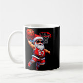 67 Basketball Santa Six Seven Meme Christmas Srt M コーヒーマグカップ (左)