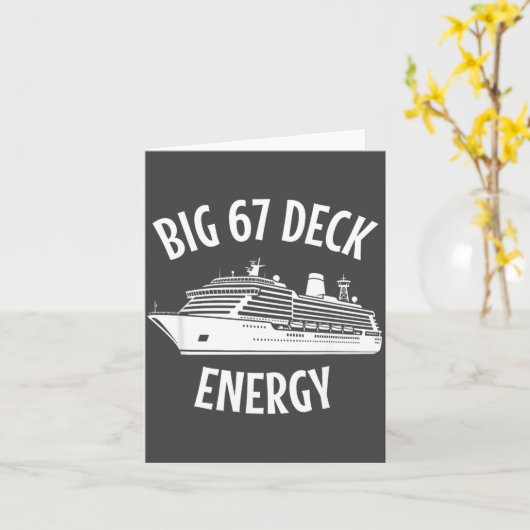 67 Big Six Seven Deck Energy Brain Rot Gen Alpha C カード (黄色い花)