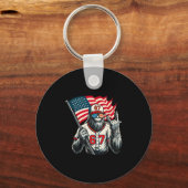 67 Bigfoot Meme Funny Six Seven Gen Alpha Slang  キーホルダー (正面)