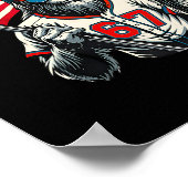 67 Bigfoot Meme Funny Six Seven Gen Alpha Slang ポスター (角)