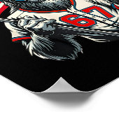 67 Bigfoot Meme Funny Six Seven Gen Alpha Slang  ポスター (角)