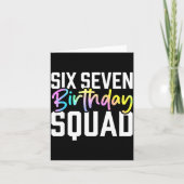 67 Birthday Squad Funny Six Seven Meme Kids Birthd カード (正面)