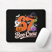 67 boo crew funny halloween ghost witch pumpkin マウスパッド (マウス)