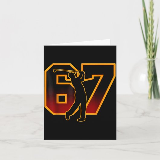 67 Brainrot Youth Golf Drip - Funny Kids 67  カード (正面)