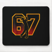 67 Brainrot Youth Golf Drip - Funny Kids 67  マウスパッド (正面)