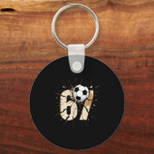67 Brainrot Youth Soccer Drip - Funny Kids 67  キーホルダー (正面)