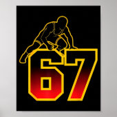 67 Brainrot Youth Wrestling Drip - Funny Kids 67 ポスター (正面)