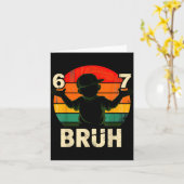 67 Bruh 6 7  カード (黄色い花)