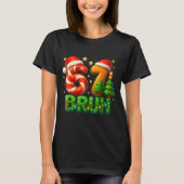 67 Bruh Christmas Candy Cane Gingerbread Design Xm Tシャツ (正面)