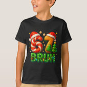 67 Bruh Christmas Candy Cane Gingerbread Design Xm Tシャツ (正面)