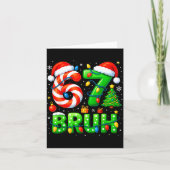67 Bruh Christmas Shirt Funny Six Seven 6 7 Meme K カード (正面)