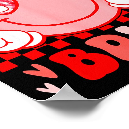 67 Bruh Funny Valentine Six Seven Meme Hearts 6 7  ポスター (角)