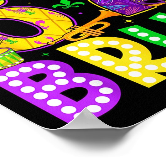 67 Bruh Mardi Gras Funny Carnival Meme Slang Gen A ポスター (角)