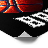 67 Bruh Meme Basketball Six Seven Heart Funny  ポスター (角)