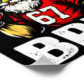 67 Bruh Meme Christmas Football Santa Six Seven  ポスター (角)