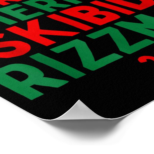 67 Bruh No Cap Skibidi Ohio Rizz Sigma Funny Gen A ポスター (角)