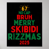 67 Bruh No Cap Skibidi Ohio Rizz Sigma Funny Gen A ポスター (正面)