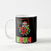 67 Bruh Santa Funny Christmas 6 7 Meme Xmas Boys K コーヒーマグカップ (左)