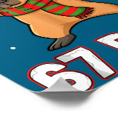 67 Bruh Six Seven Meme Capybara Christmas Kids Boy ポスター (角)