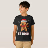 67 Bruh Six Seven Meme Capybara Christmas Kids Boy Tシャツ (正面フル)