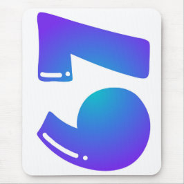 67 Bubble Numbers マウスパッド