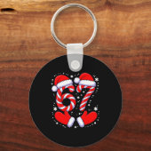 67 Candy Canes Santa  キーホルダー (正面)