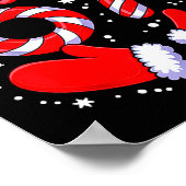 67 Candy Canes Santa  ポスター (角)
