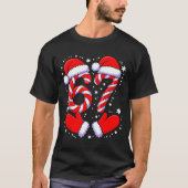 67 Candy Canes Santa  Tシャツ (正面)