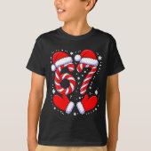 67 Candy Canes Santa Tシャツ (正面)
