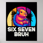 67 Capybara Funny Six Seven Bruh Capybara Video Ga ポスター (正面)