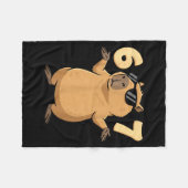 67 Capybara Meme 6 7 Aesthetic For Kids Young Adul フリースブランケット (正面(横))