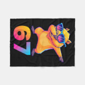 67 Capybara Six Seven Meme Animal Cool Capybara Da フリースブランケット (正面(横))