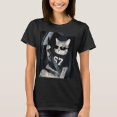 67 Cat Wearing Sungles Gen Alpha Funny Six Seven 6 Tシャツ (正面)