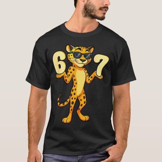 67 Cheetah Meme Six Seven Hands Motion Kids Teens  Tシャツ (正面)