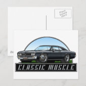 67_Chevelle_Black ポストカード (正面/裏面)