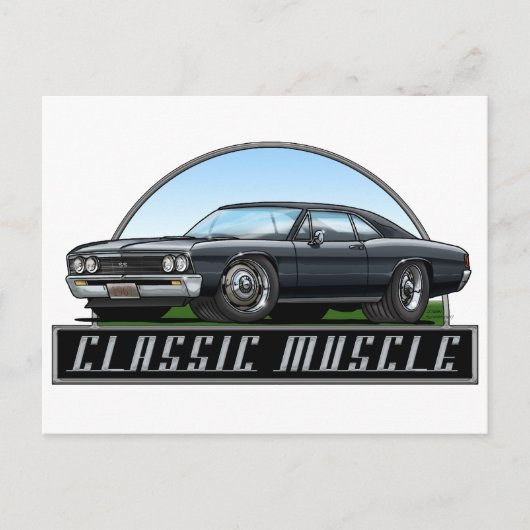 67_Chevelle_Black ポストカード (正面)