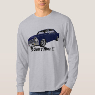 67 Chevyの新星IIのグラフィックの長袖のワイシャツ Tシャツ