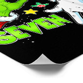 67 Christmas 6 7 Meme Elf Santa Pajamas Gen Alpha ポスター (角)