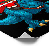 67 Christmas 6 7 Meme Funny Santa Six Seven Xmas B ポスター (角)