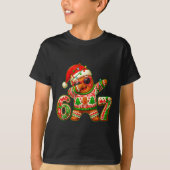 67 Christmas 6 7 Meme Gingerbread Man Xmas Pajamas Tシャツ (正面)