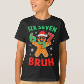 67 Christmas 6 7 Meme Gingerbread Xmas Tシャツ (正面)