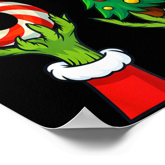 67 Christmas 6 7 Meme Hands Holiday Gen Alpha For  ポスター (角)