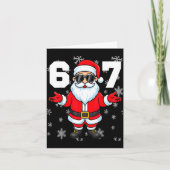67 Christmas 6 7 Meme Pajamas 67 Bruh Slang  カード (正面)