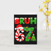 67 Christmas 6 7 Meme Pajamas 67 Bruh Slang  カード (黄色い花)