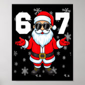 67 Christmas 6 7 Meme Pajamas 67 Bruh Slang  ポスター (正面)